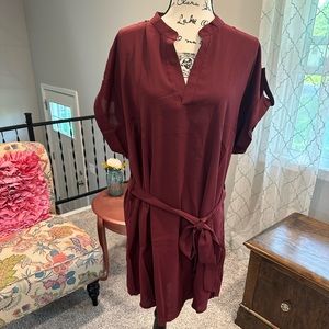 Brand new belted shift dress